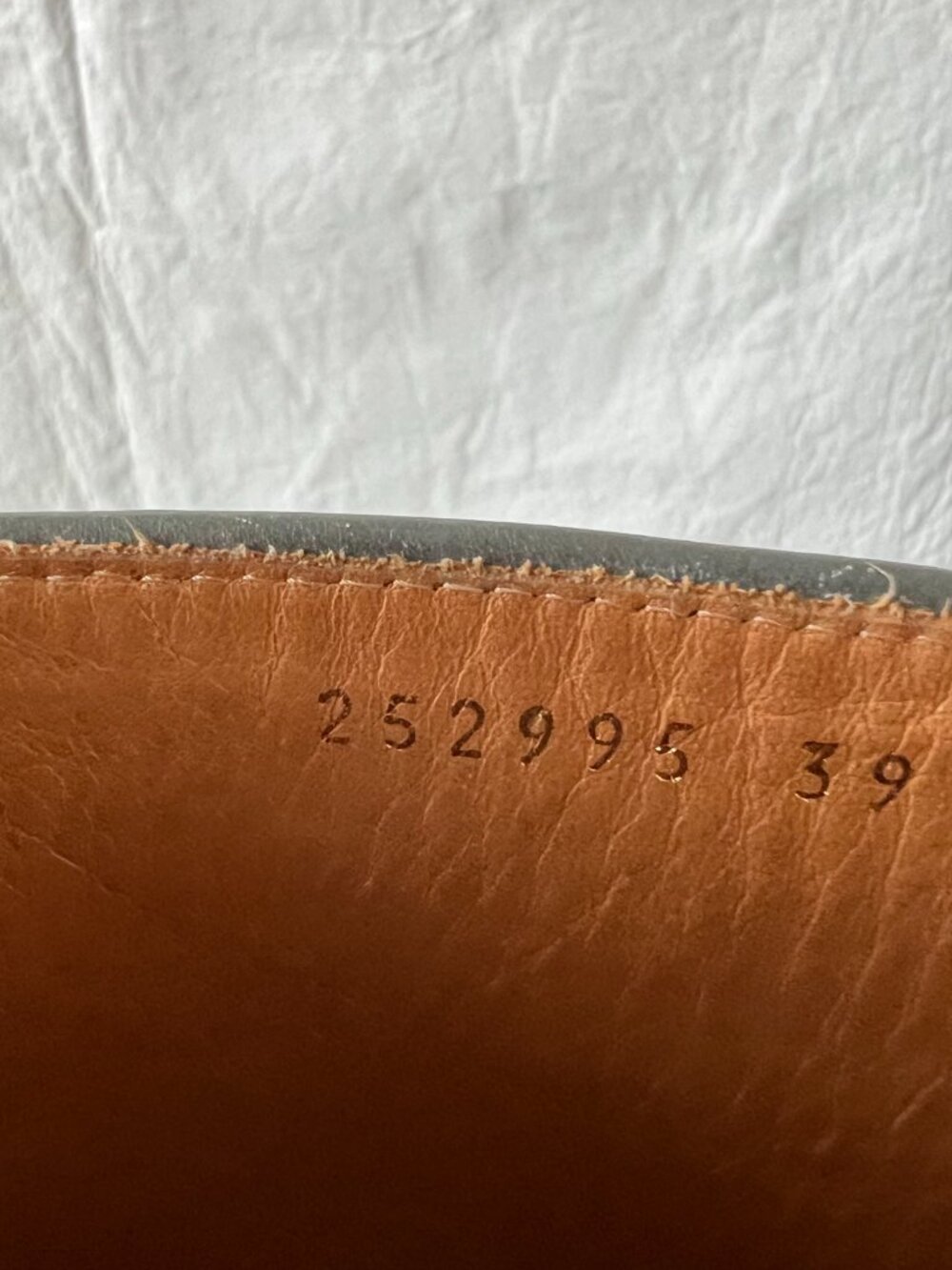 Balenciaga riding boots gray leather knee high 39 9 womens pull on black harness - Picture 14 of 15